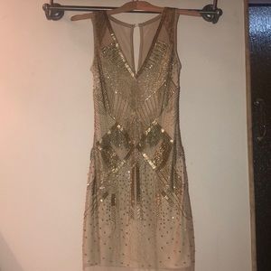 Aidan Mattox Sequins Dress